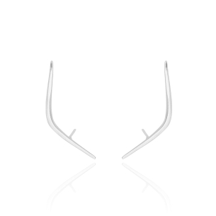 Ear Cuff Filete Liso Banho Branco