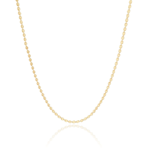 Choker Plaquinhas Redondas Riscadas Banho Dourado