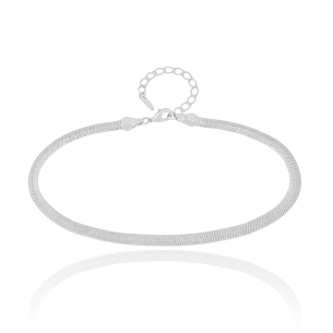 Tornozeleira Malha Fita Banho Branco