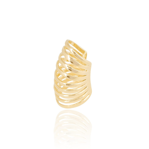 Piercing Filetes Lisos Banho Dourado