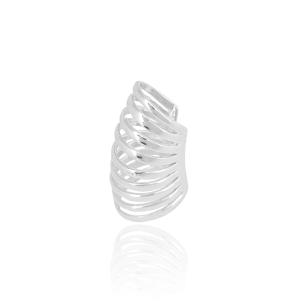 Piercing Filetes Lisos Banho Branco