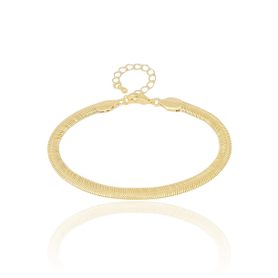 Pulseira Snake Banho Dourado