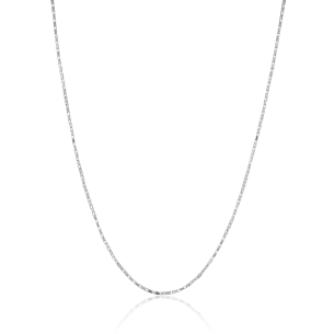 Gargantilha Longa Veneziana Banho Branco