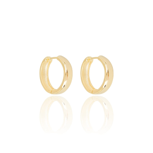 Brinco Argola Lisa Banho Dourado