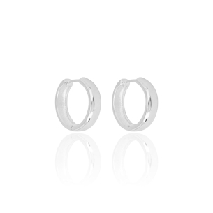 Brinco Argola Lisa Banho Branco