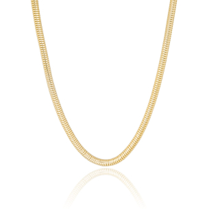 Gargantilha Rabo de Rato Banho Dourado