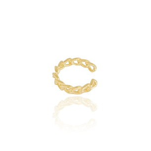 Piercing Elos Corrente Banho Dourado