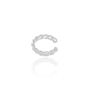 Piercing Elos Corrente Banho Branco