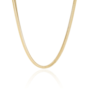 Choker Snake Banho Dourado