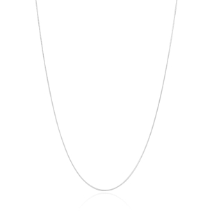 Gargantilha Longa Rabo de Rato Banho Branco