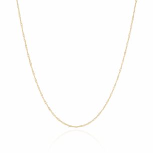 Gargantilha Singapura Banho Dourado