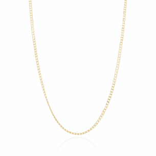 Gargantilha Longa Grumet Banho Dourado