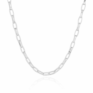 Choker Elos 11.5 x 5.5 MM Banho Branco