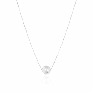 Gargantilha Veneziana Bola Banho Branco