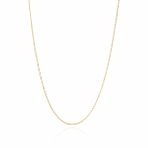 Gargantilha Elos Trançados Banho Dourado