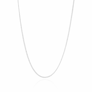 Gargantilha Elos Trançados Banho Branco