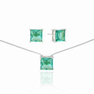 Conjunto Ponto de Luz Turmalina Banho Branco