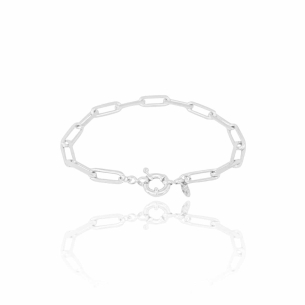 Pulseira Elos Fecho Boia Banho Branco