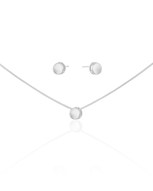 Conjunto Redondo Liso Banho Branco