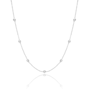 Choker Bolinhas Banho Branco