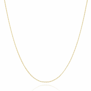 Gargantilha Longa Cordão Baiano Banho Dourado