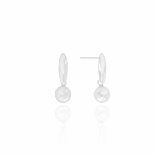 Brinco Base Lisa Bolas Banho Branco