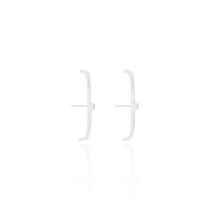 Ear Hook Ponto de Luz 2 MM Banho Branco