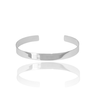 Bracelete Liso Banho Branco
