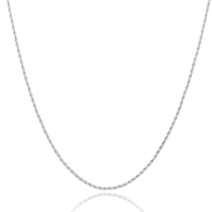 Gargantilha Cordão Baiano 1.5 mm Banho Branco