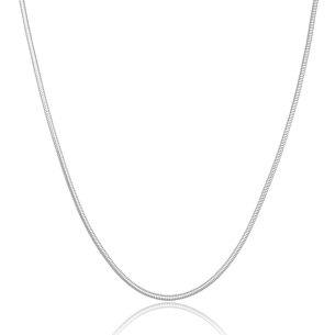 Gargantilha Rabo de Rato 2 mm Banho Branco