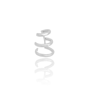 Piercing Três Filetes Lisos Banho Branco