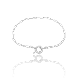 Pulseira Elos com Fecho Boia Banho Branco