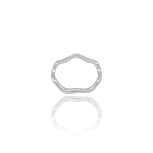 Anel Ondas Liso Tamanho 16 Banho Branco