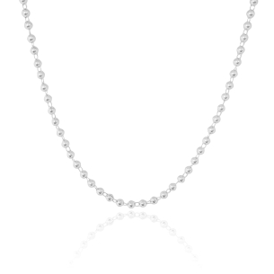 Choker Bolinhas Lisas Banho Branco