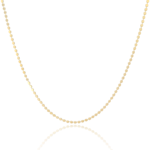 Choker Bolinhas Achatadas Banho Dourado