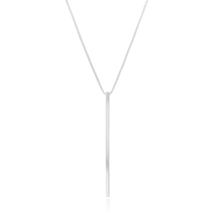 Gargantilha Longa Palito Banho Branco