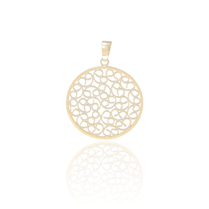 Pingente Mandala Banho Dourado