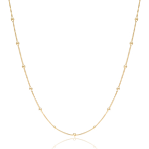 Gargantilha Veneziana com Bolinhas Banho Dourado