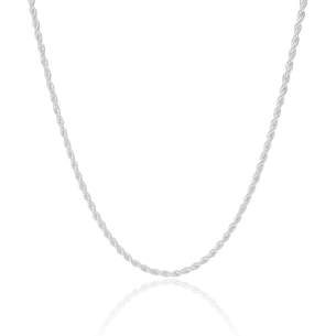 Choker Cordão Baiano 2.5mm Banho Branco