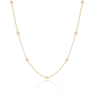 Choker Bolinhas Lisas 3 mm Banho Dourado