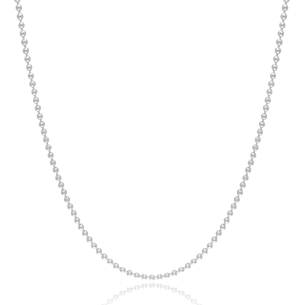 Gargantilha Bolinhas Banho Branco