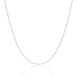 Choker Bolinhas 1.5 mm Banho Branco
