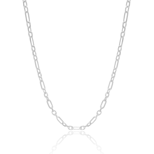 Choker Elos 4 mm Banho Branco
