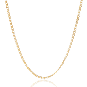 Gargantilha Grumet 3mm Banho Dourado