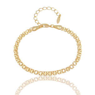 Pulseira Chinesca Banho Dourado