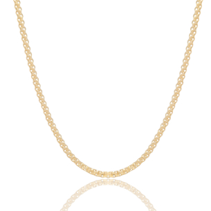 Choker Chinesca 2.5mm Banho Dourado