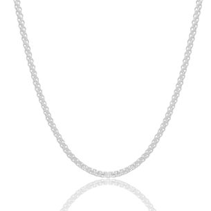Choker Chinesca 2.5mm Banho Branco