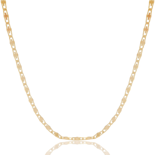 Gargantilha Piastrine Banho Dourado