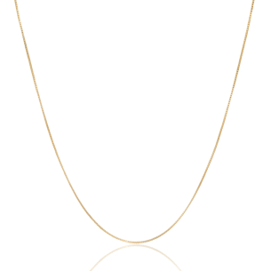 Gargantilha Veneziana 45 + 5 cm Banho Dourado