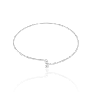 Bracelete Fio Liso Banho Branco